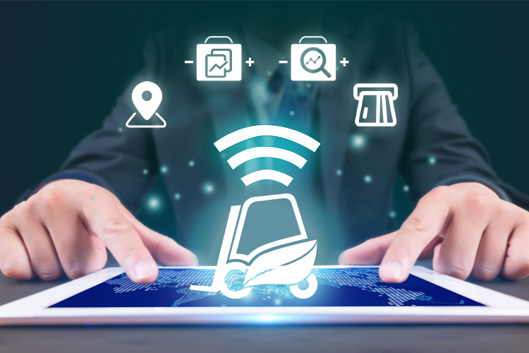 Schemenhafte zeichnung des Telematics system von EP