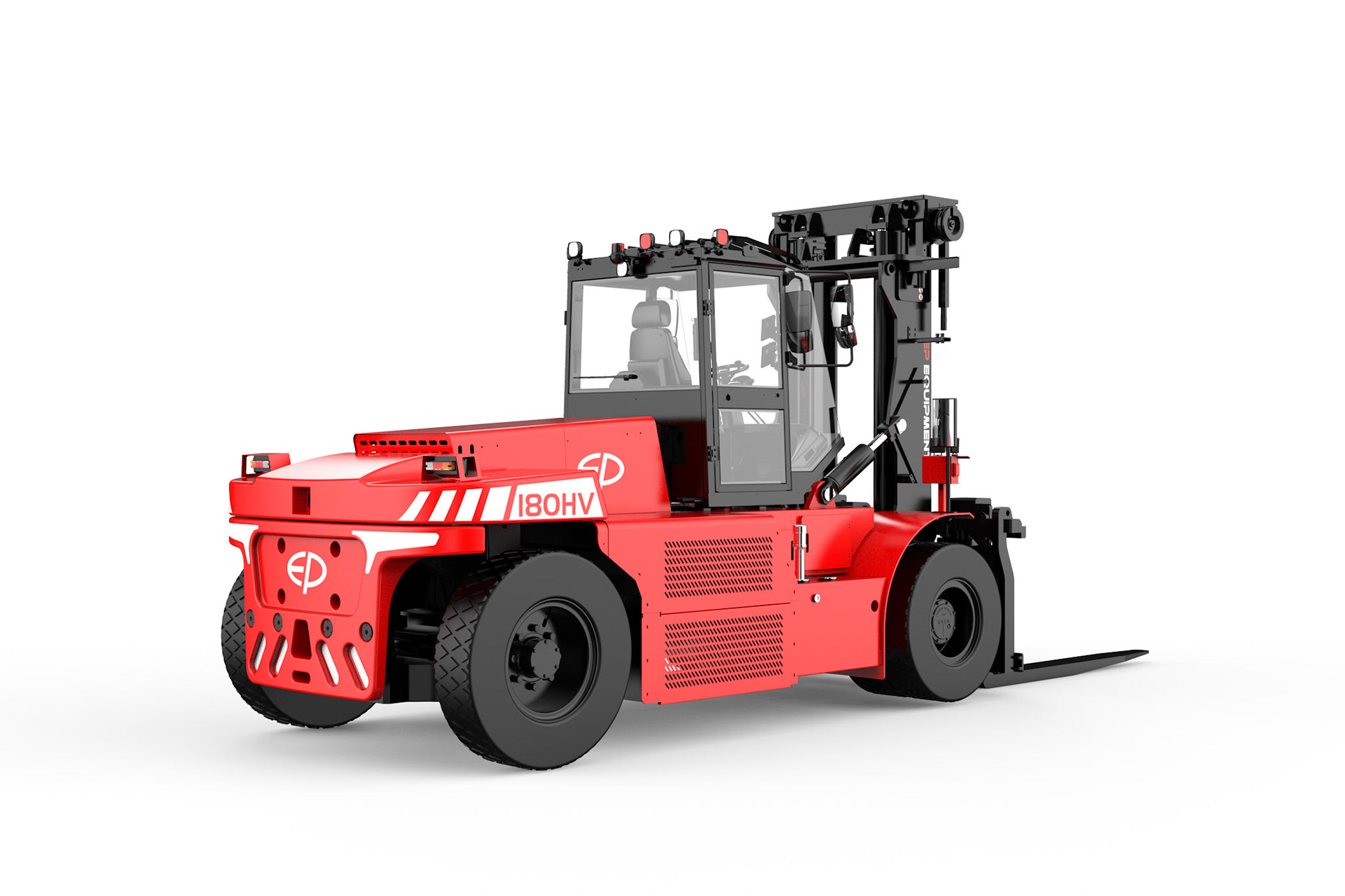 EP EFL1803‑HV‑9: 18‑Tonnen Hochvolt Elektrostapler mit Li‑Ion Batterie. Maximale Leistung, Schnellladen & ideal für Schwerlast‑Einsätze im Außenbereich.