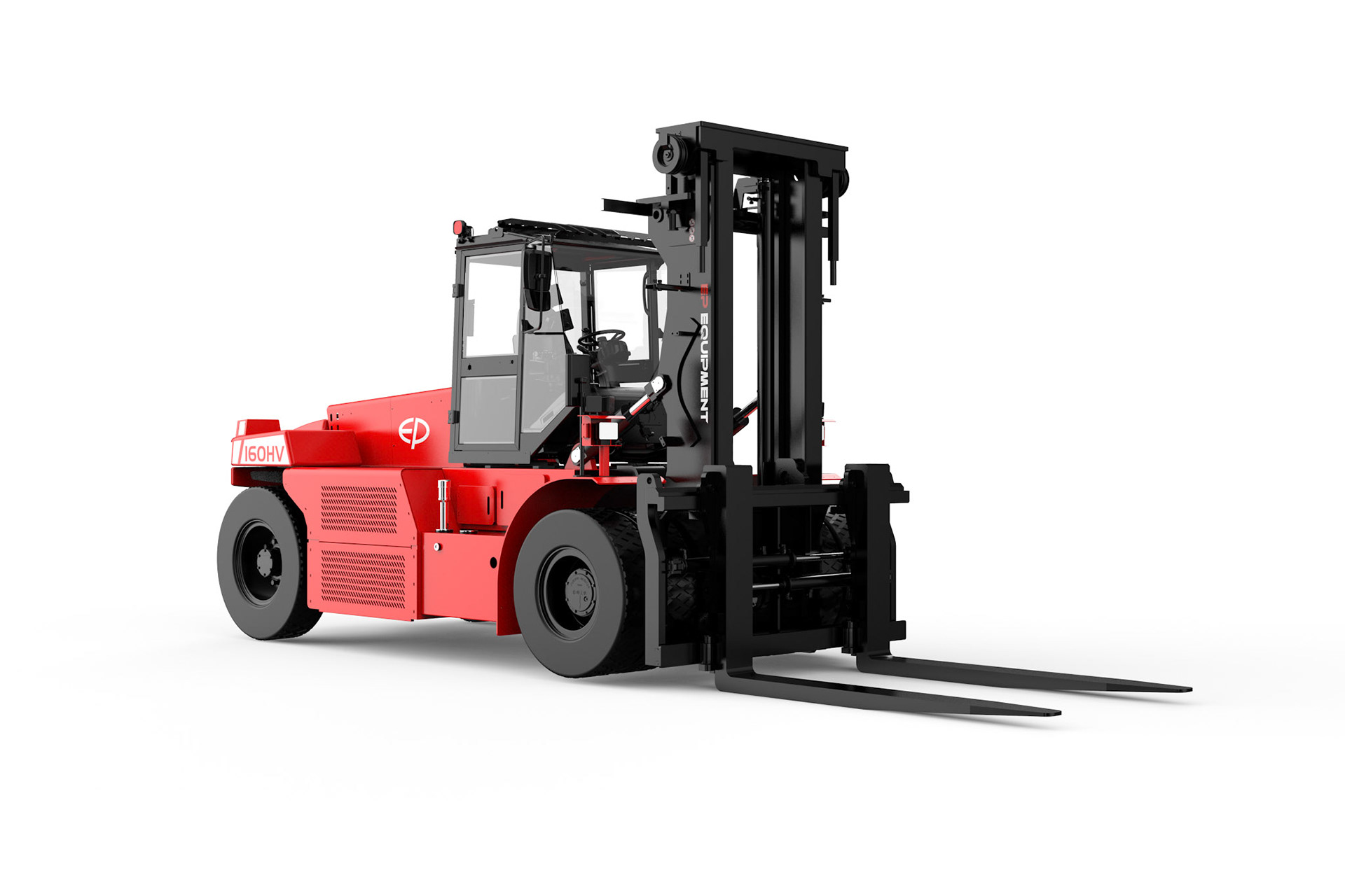 EP EFL1603‑HV‑12 Elektro‑Gegengewichtsstapler mit 16.000 kg Tragfähigkeit, 618‑V‑Li‑Ion‑Batterie, Hochvolt‑Technologie & Schnellladung – ideal für Schwerindustrie und Außeneinsatz.